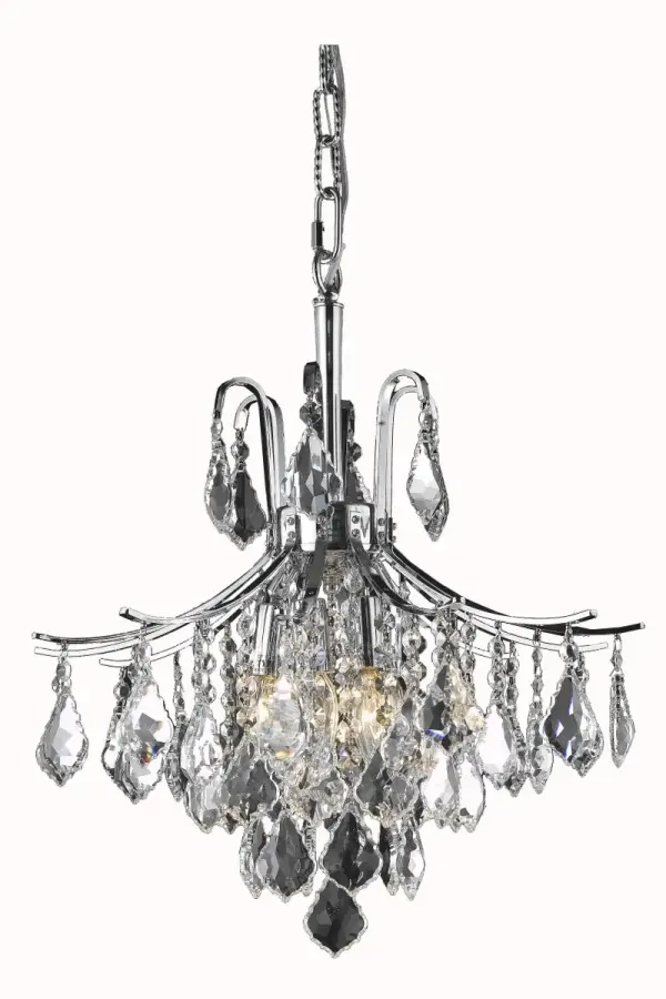 Amelia 6-Light Crystal Pendant in Chrome