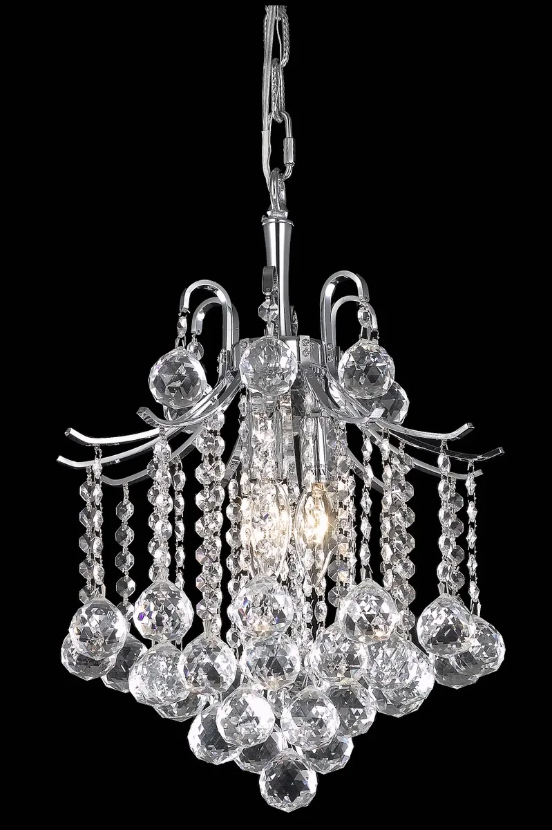 Amelia Three Light Pendant in Chrome