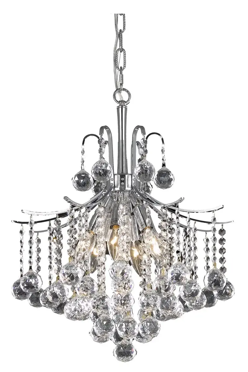 Amelia 6-Light Crystal Pendant in Chrome