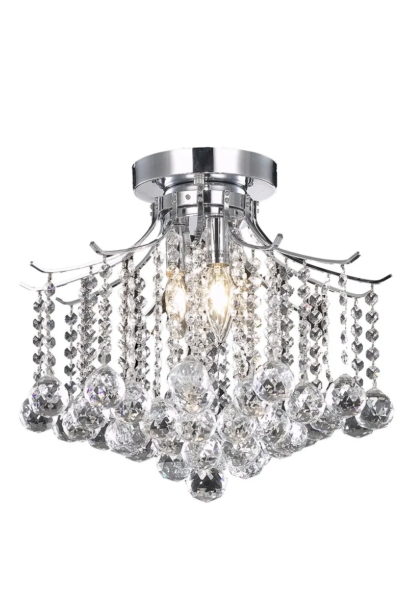 Amelia Three Light Flush Mount in Chrome