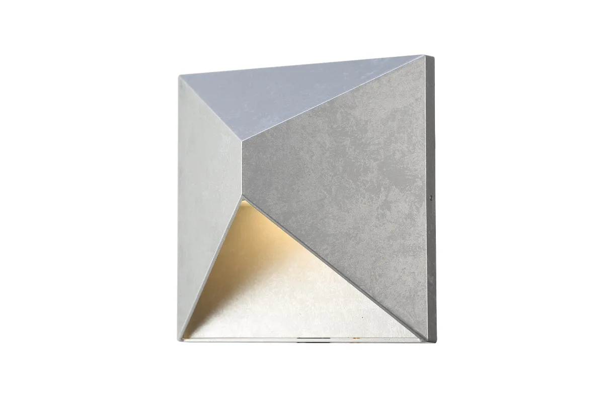 Olympos LED Outdoor Wall Lamp in Silver