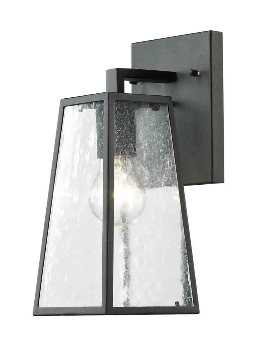 Osmond One Light Outdoor Wall Lantern in Matte Black
