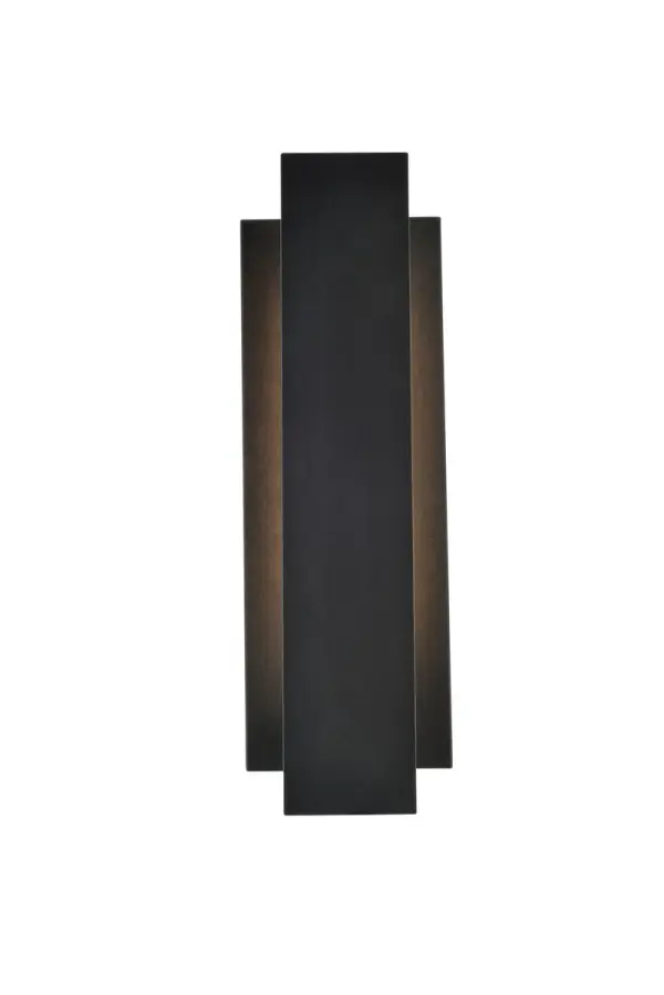 Minimalistic style and modern technology exudes in our Raine outdoor lighting Collection. The powder coated finish provides protection against the outdoor elements. Comes in two finishes in black and silver. Perfect for your front entryway, porch or balcony with these outdoor lights. Collection: Raine Rooms: outdoor Finish: black Width: 4.50" Height: 17.00" Length: 5.50" Weight: 5.00 lb Extension from Wall: 4.50" Wire: 8" Canopy: 15``x5.5``x1`` Bulbs Included Maximum Wattage: 12.00 W Bulb Type: LED Light Source: LED Light Output: 100.00 lm Color Temperature: 3000 K CRI: 80 Dimmable Beam Spread: 120.00° Rated Average Life: 50000 Voltage: 120.00 V Material: aluminum, iron, polycarbonate Country of Origin: China Safety Rating: Wet Title 20 LED Manufacturer Warranty: 1 year limited Spec Sheet