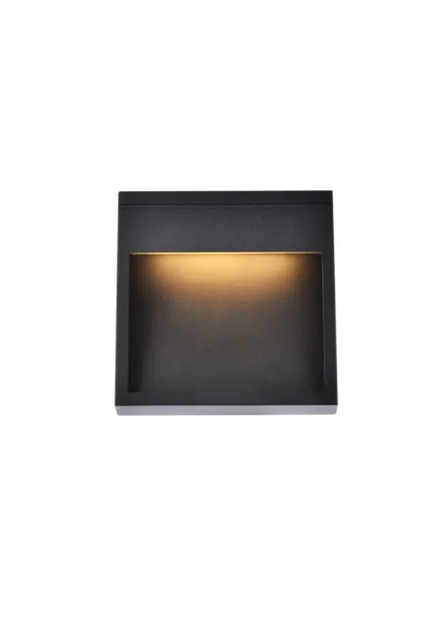 Minimalistic style and modern technology exudes in our Raine outdoor lighting Collection. The powder coated finish provides protection against the outdoor elements. Comes in two finishes in black and silver. Perfect for your front entryway, porch or balcony with these outdoor lights. Collection: Raine Rooms: outdoor Finish: black Width: 2.75" Height: 7.00" Length: 7.00" Weight: 4.00 lb Extension from Wall: 2.75" Wire: 8" Canopy: 6.7``x6.7``x0.79`` Bulbs Included Maximum Wattage: 8.00 W Bulb Type: LED Light Source: LED Light Output: 110.00 lm Color Temperature: 3000 K CRI: 80 Dimmable Beam Spread: 120.00° Rated Average Life: 50000 Voltage: 120.00 V Material: aluminum, iron, glass Country of Origin: China Safety Rating: Wet Title 20 LED Manufacturer Warranty: 1 year limited Spec Sheet