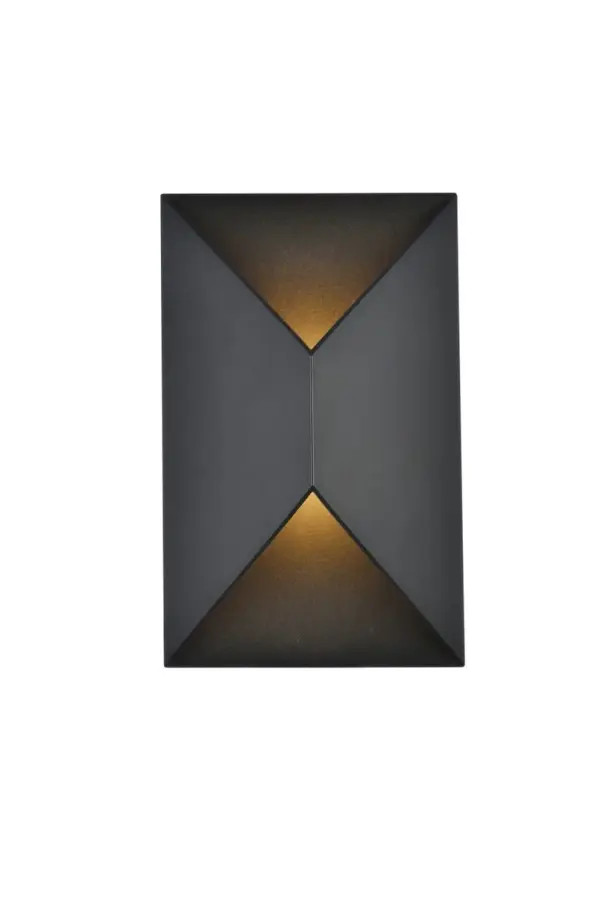 Minimalistic style and modern technology exudes in our Raine outdoor lighting Collection. The powder coated finish provides protection against the outdoor elements. Comes in two finishes in black and silver. Perfect for your front entryway, porch or balcony with these outdoor lights. Collection: Raine Rooms: outdoor Finish: black Width: 4.25" Height: 11.00" Length: 7.00" Weight: 3.00 lb Extension from Wall: 4.25" Wire: 8" Canopy: 9.5``x5.5``x0.79`` Bulbs Included Maximum Wattage: 16.00 W Bulb Type: LED Light Source: LED Light Output: 240.00 lm Color Temperature: 3000 K CRI: 80 Dimmable Beam Spread: 120.00° Rated Average Life: 50000 Voltage: 120.00 V Material: aluminum, iron, glass Country of Origin: China Safety Rating: Wet Title 20 LED Manufacturer Warranty: 1 year limited Spec Sheet