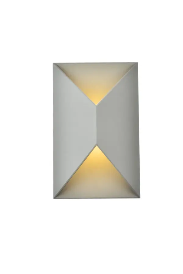 Minimalistic style and modern technology exudes in our Raine outdoor lighting Collection. The powder coated finish provides protection against the outdoor elements. Comes in two finishes in black and silver. Perfect for your front entryway, porch or balcony with these outdoor lights. Collection: Raine Rooms: outdoor Finish: Silver Width: 4.25" Height: 11.00" Length: 7.00" Weight: 3.00 lb Extension from Wall: 4.25" Wire: 8" Canopy: 9.5``x5.5``x0.79`` Bulbs Included Maximum Wattage: 16.00 W Bulb Type: LED Light Source: LED Light Output: 240.00 lm Color Temperature: 3000 K CRI: 80 Dimmable Beam Spread: 120.00° Rated Average Life: 50000 Voltage: 120.00 V Material: aluminum, iron, glass Country of Origin: China Safety Rating: Wet Title 20 LED Manufacturer Warranty: 1 year limited Spec Sheet
