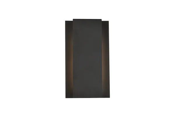 Minimalistic style and modern technology exudes in our Raine outdoor lighting Collection. The powder coated finish provides protection against the outdoor elements. Comes in two finishes in black and silver. Perfect for your front entryway, porch or balcony with these outdoor lights. Collection: Raine Rooms: outdoor Finish: black Width: 2.00" Height: 12.38" Length: 7.00" Weight: 7.00 lb Extension from Wall: 2.00" Wire: 8" Canopy: 11.25``x4.75``x1`` Bulbs Included Maximum Wattage: 14.00 W Bulb Type: LED Light Source: LED Light Output: 170.00 lm Color Temperature: 3000 K CRI: 80 Dimmable Rated Average Life: 50000 Voltage: 120.00 V Material: aluminum, iron, acrylic Country of Origin: China Safety Rating: Wet Title 20 LED Manufacturer Warranty: 1 year limited Spec Sheet