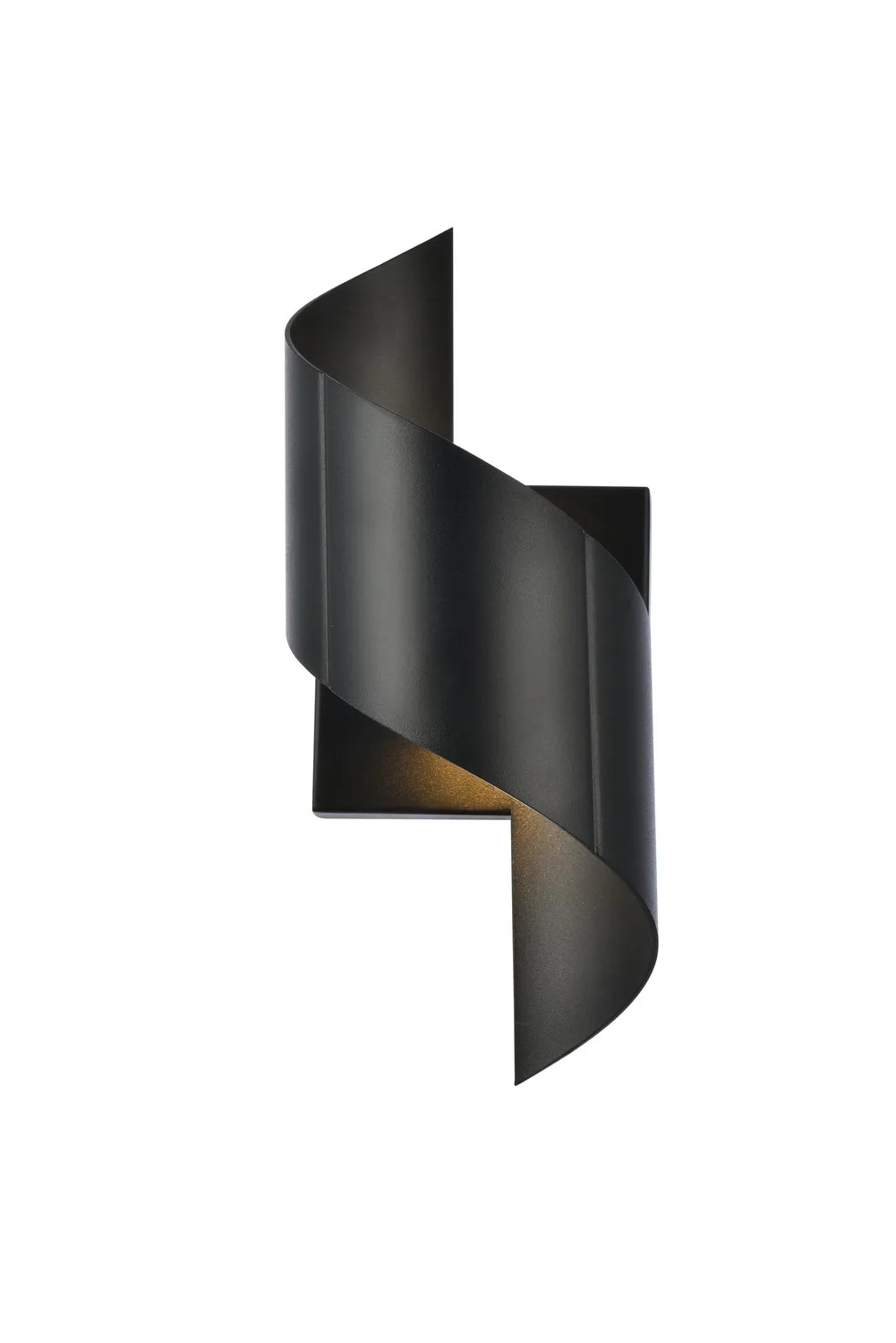 Raine LED Outdoor Wall Lamp in black