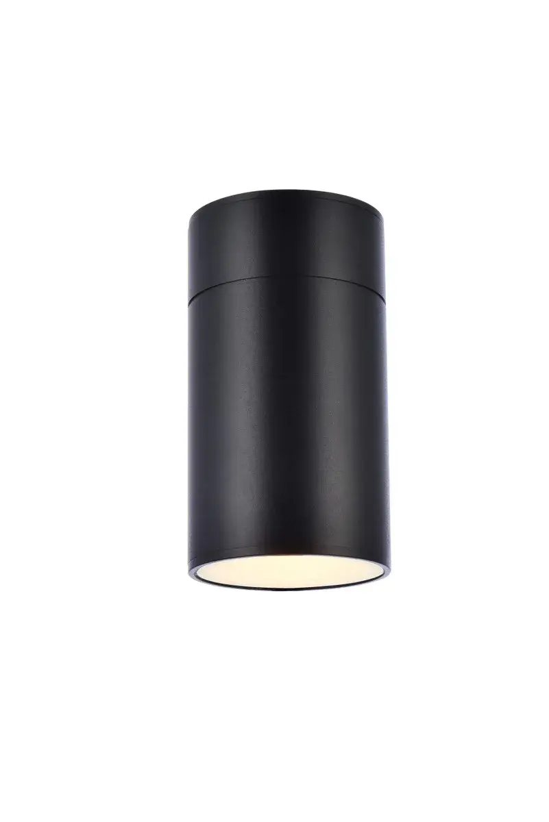 Raine LED Outdoor Wall Lamp in Black