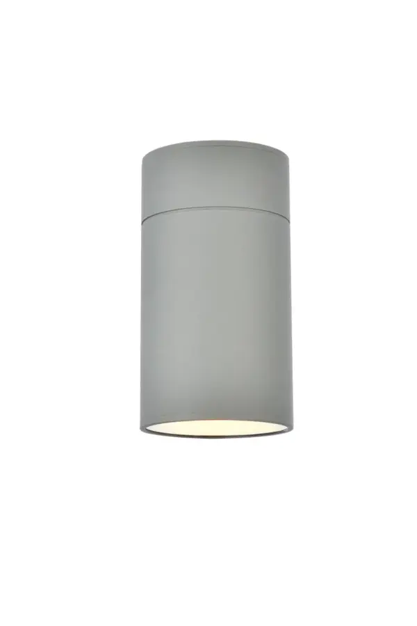Minimalistic style and modern technology exudes in our Raine outdoor lighting Collection. The powder coated finish provides protection against the outdoor elements. Comes in two finishes in black and silver. Perfect for your front entryway, porch or balcony with these outdoor lights. Collection: Raine Rooms: outdoor Finish: Silver Width: 6.50" Height: 7.88" Length: 4.25" Weight: 2.00 lb Extension from Wall: 6.50" Wire: 8" Canopy: 4``x4``x2.3`` Maximum Wattage: 40.00 W Bulb Type: E26 Bulb Base: E26 Voltage: 120.00 V Material: aluminum, iron, glass Country of Origin: China Safety Rating: Wet Title 20 Title 24 Manufacturer Warranty: 1 year limited Spec Sheet