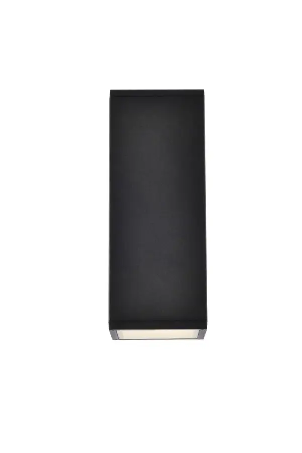 Minimalistic style and modern technology exudes in our Raine outdoor lighting Collection. The powder coated finish provides protection against the outdoor elements. Comes in two finishes in black and silver. Perfect for your front entryway, porch or balcony with these outdoor lights. Collection: Raine Rooms: outdoor Finish: black Width: 7.00" Height: 11.75" Length: 4.75" Weight: 4.00 lb Extension from Wall: 7.00" Wire: 8" Canopy: 4.09``x4.09``x2.28`` Maximum Wattage: 40.00 W Bulb Type: E26 Bulb Base: E26 Voltage: 120.00 V Material: aluminum, iron, glass Country of Origin: China Safety Rating: Wet Title 20 Title 24 Manufacturer Warranty: 1 year limited Spec Sheet