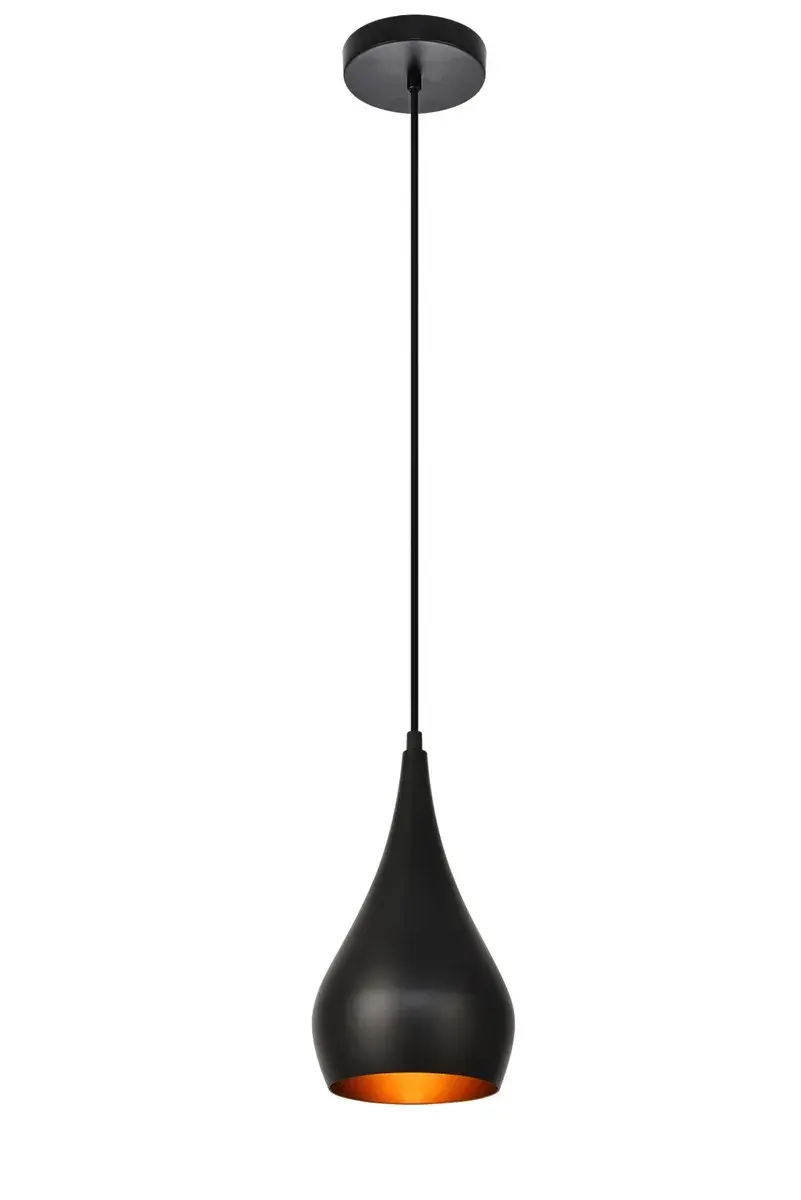Nora One Light Pendant in Black