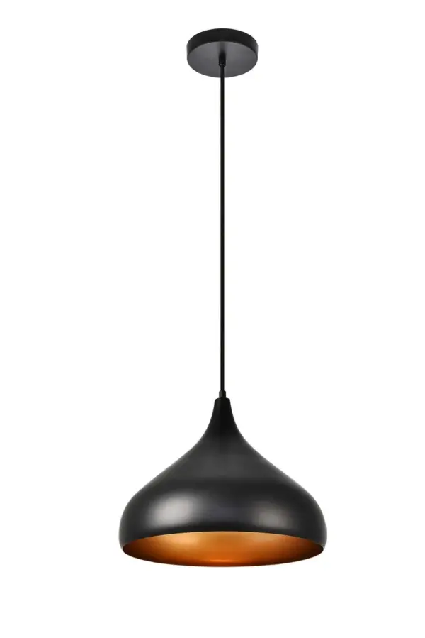 If something can be described as "classically modern," the versatile fixtures in the Circa collection would definitely qualify. In other words, their clean lines and popular, familiar profile would be right at home in a wide range of contemporary decorating styles, from mid-century to futuristic. Collection: Circa Rooms: Entryway, Dining Room, Bedroom, Hallway, Office, Foyer Finish: Black Glass: Black Width: 12.50" Height: 10.00" Length: 12.50" Weight: 2.00 lb Chain: 60`` Wire: 59.1" black Canopy: 4.7"x1" Number of Bulbs: 1 Maximum Wattage: 40.00 W Bulb Type: E26 Bulb Base: E26 Medium Dimmable Voltage: 110.00 V Material: Aluminum Country of Origin: China Safety Listing: ETL Safety Rating: Dry Title 20 Title 24 Manufacturer Warranty: 1 year limited Spec Sheet