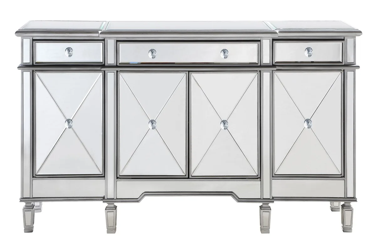 Contempo Cabinet in Hand rubbed Antique Silver