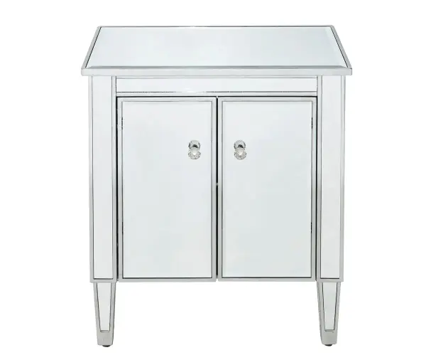 Reflexion Mirrored Cabinet in Antique Silver
