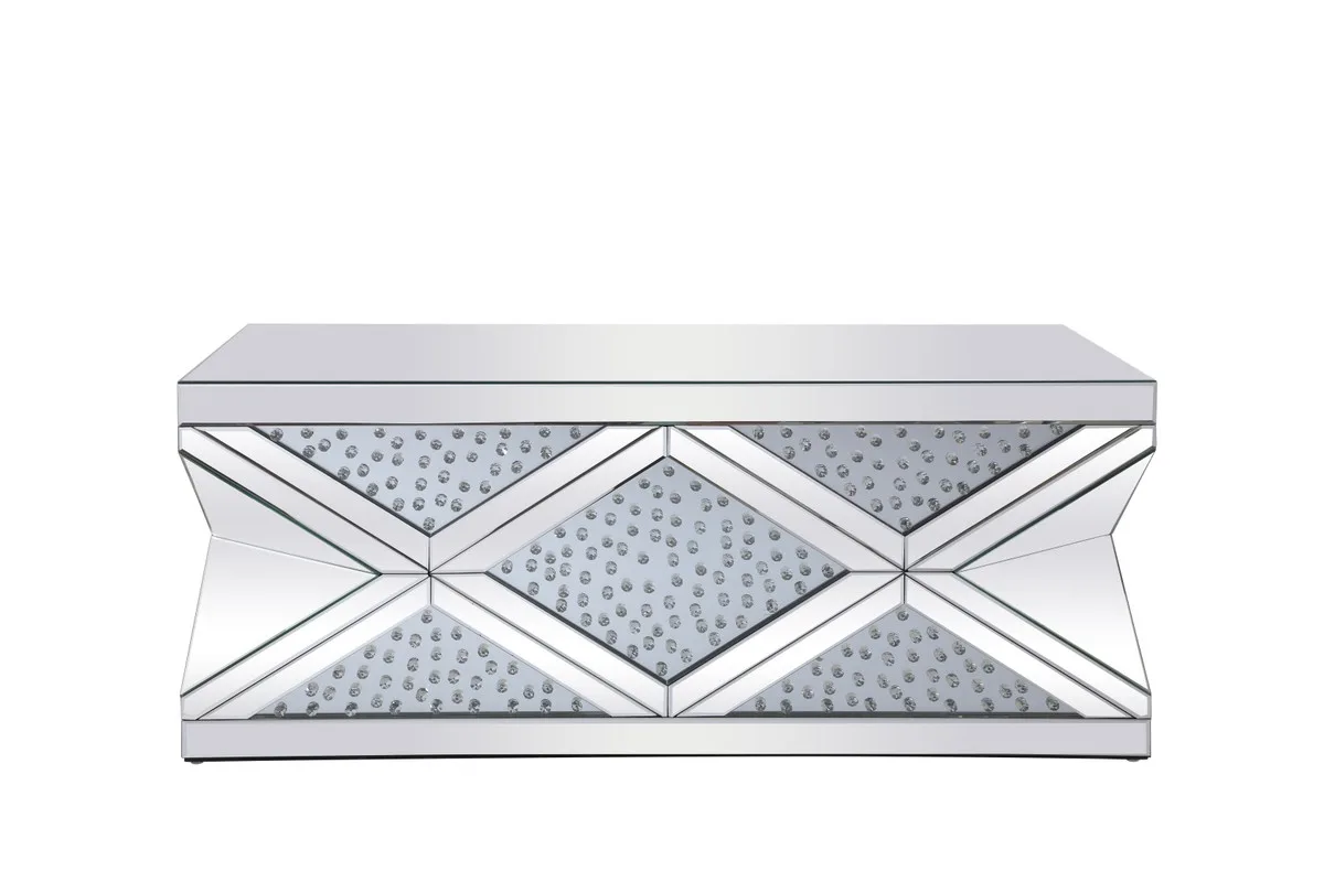 Modern Coffee Table in clear mirror