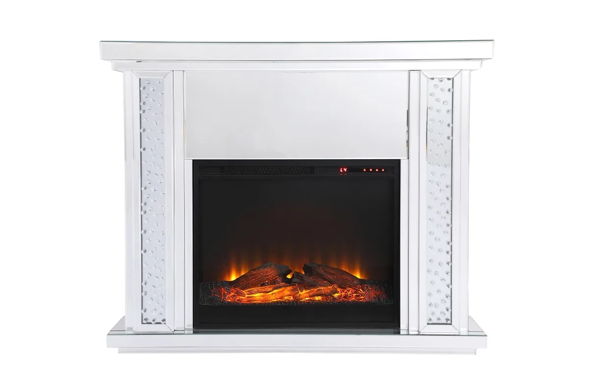 Modern Mantle With Fireplace in Clear