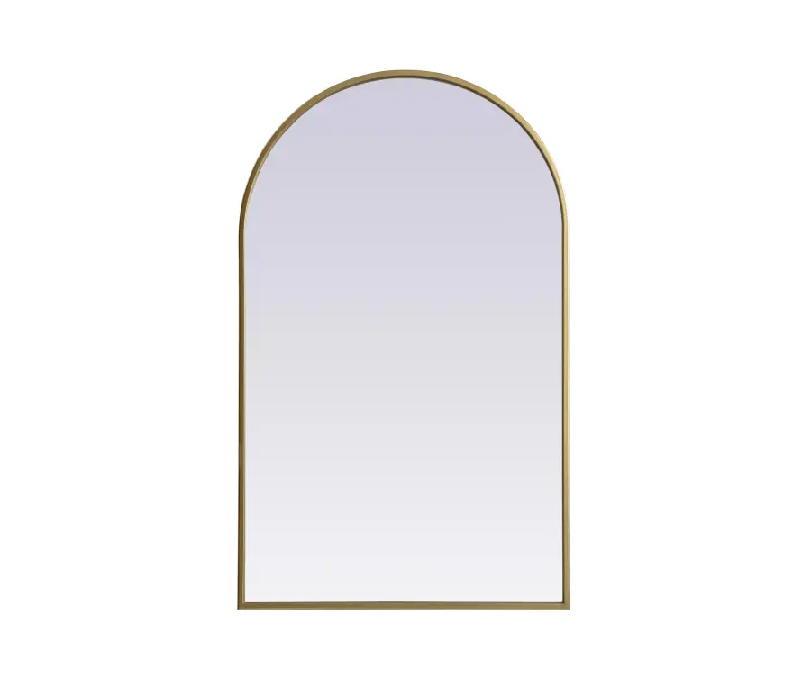 Ayra Arched Wall Mirror in Brass - Image 1