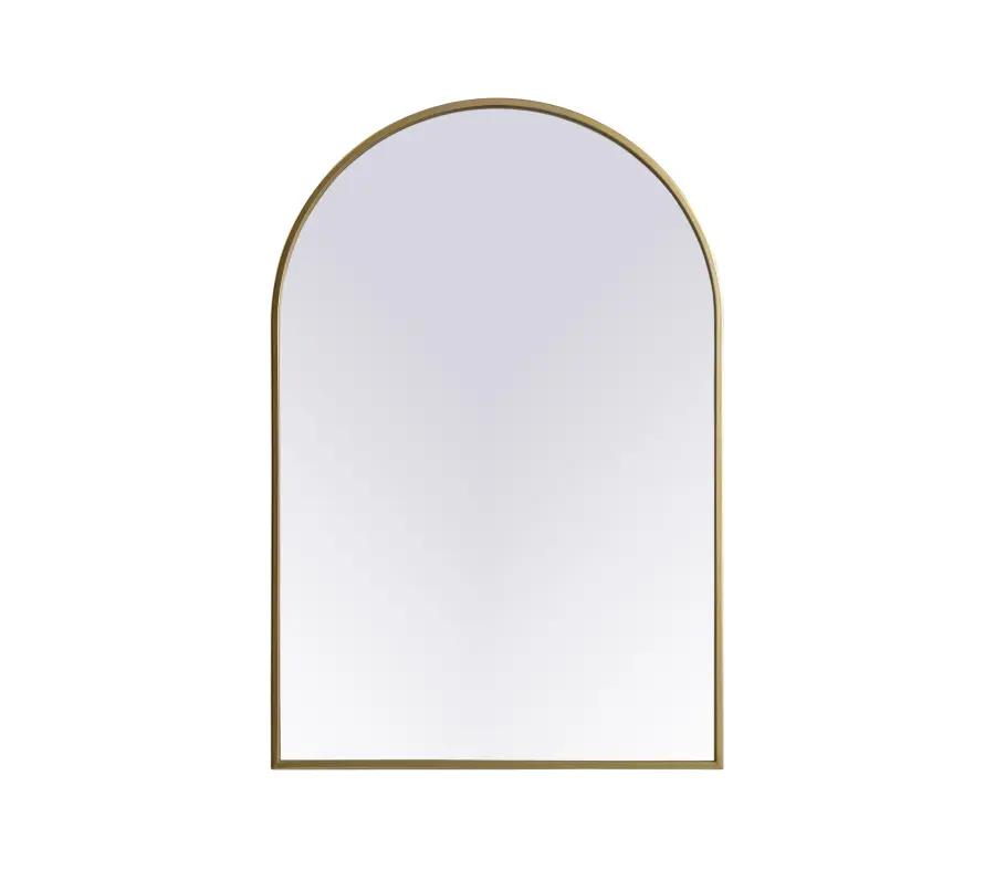 Ayra Arched Wall Mirror in Brass - Image 1