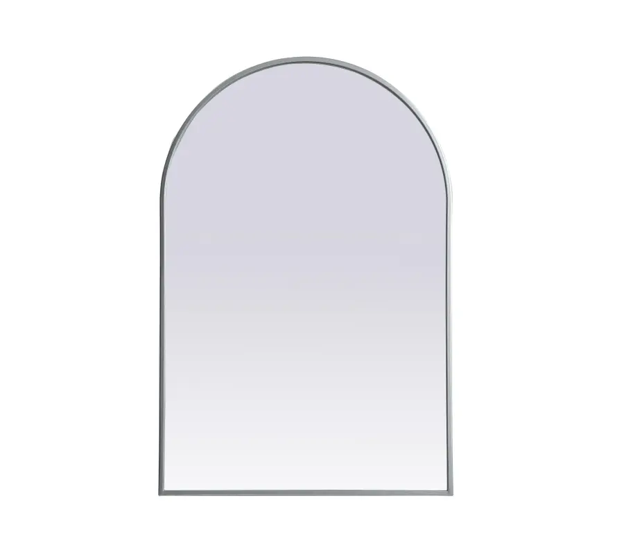 Ayra 24" x 36" Arched Wall Mirror in Silver - Image 1