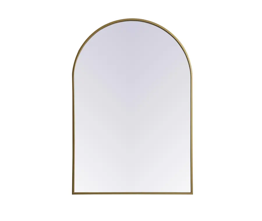 Ayra Arch Mirror in Brass - Image 1