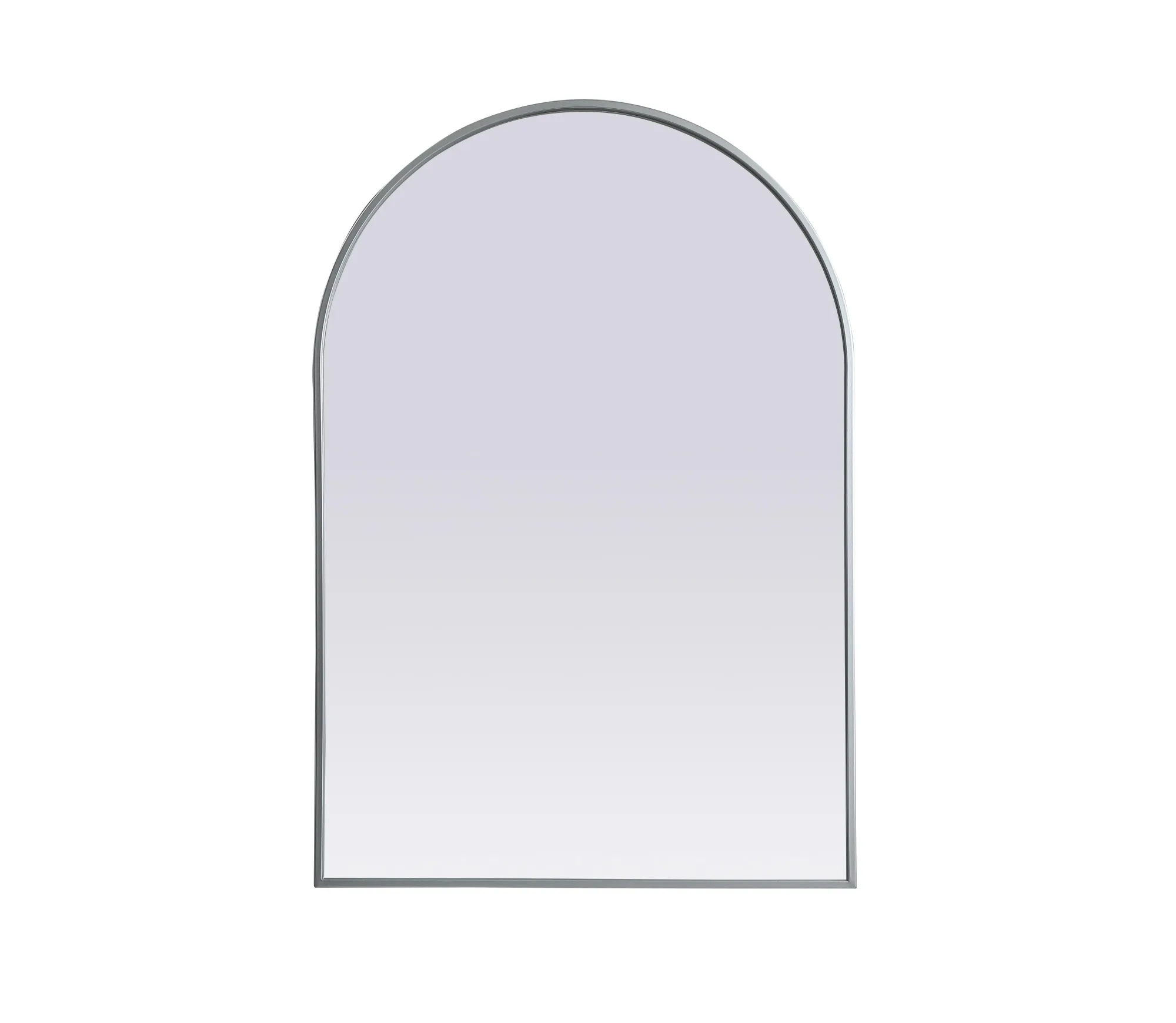 Ayra 27" x 40" Arched Wall Mirror in Silver