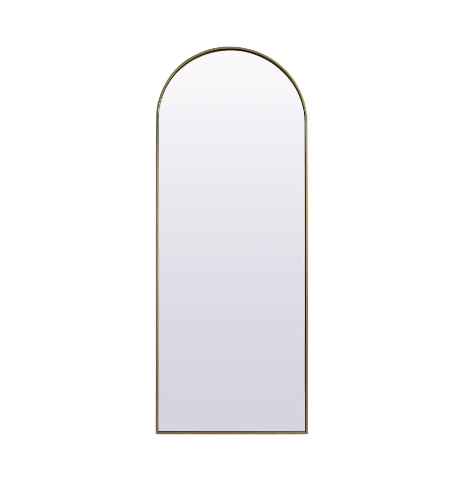 Ayra Arched Floor Mirror in Brass - Image 1