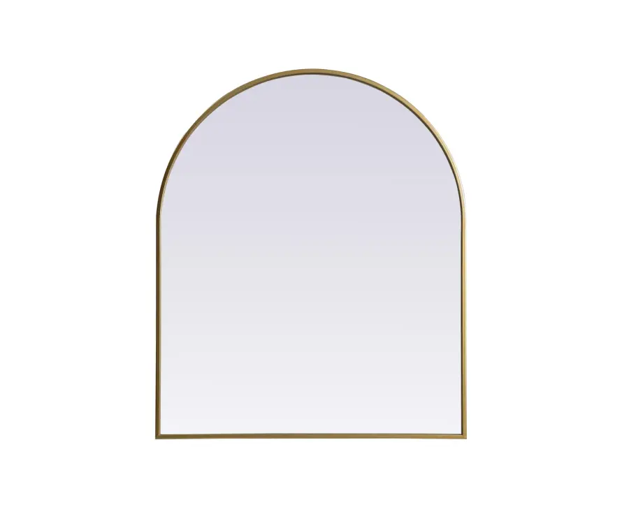 Ayra Arch Mirror in Brass - Image 1