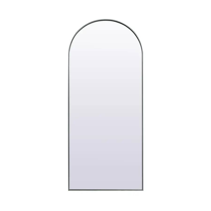 Ayra Arched Floor Mirror in Silver - Image 1