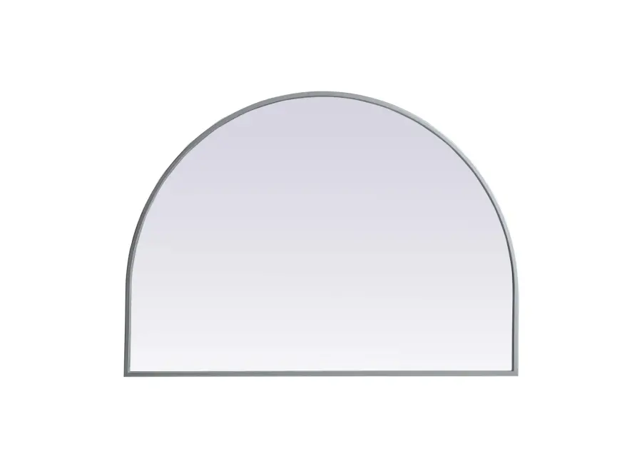 Ayra Arch Mirror in Silver - Image 1