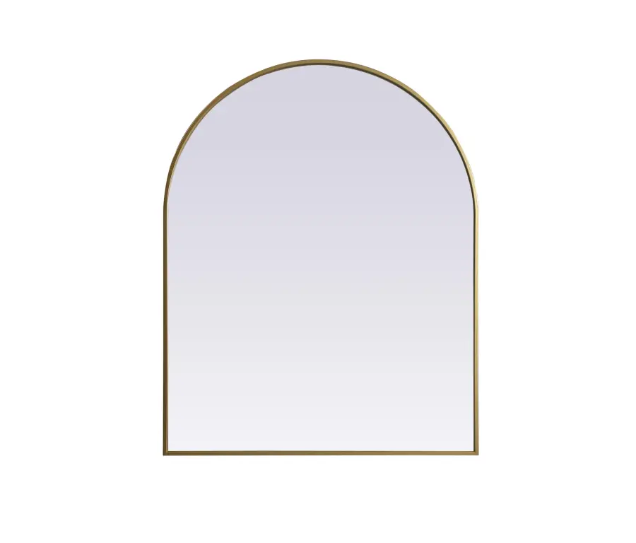 Ayra Arched Wall Mirror in Brass - Image 1