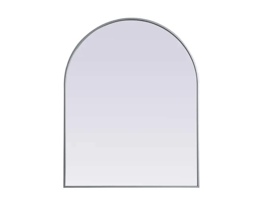 Ayra Arched Wall Mirror in Silver - Image 1