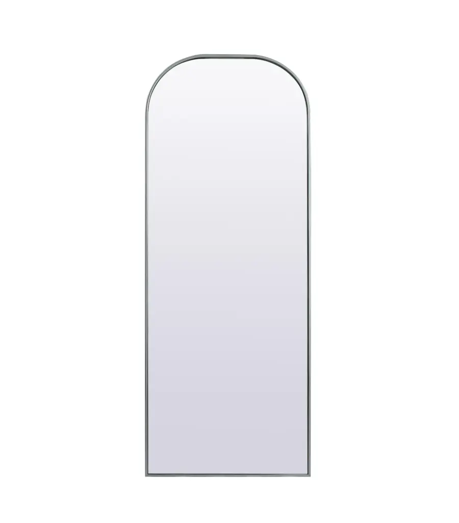 Blaire 28" x 74" Arched Mirror in Silver - Image 1