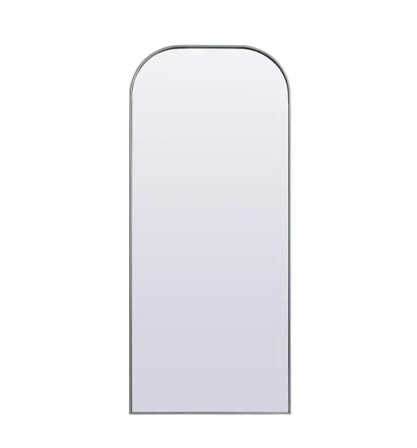 Over the mantel mirror serves an ideal décor on the mantel because it acts as an anchor piece that you can accentuate around with smaller accessories. The reflective qualities of the mirror can also make a space look bigger and brighter since it bounces light coming from your light sources. Designed with square bottom edges and rounded top, this mirror gives an unexpected twist to your typical mirror look. Select from three satin finishes in black, brass, or silver. Collection: Blaire Finish: Silver Width: 32.00" Height: 76.00" Length: 76.00" Weight: 45.00 lb Material: iron and MDF Country of Origin: China Manufacturer Warranty: 1 year limited