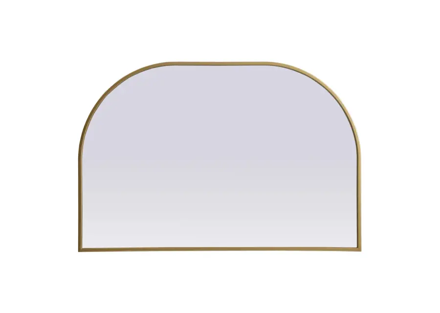 Blaire 36" x 24" Brass Mirror - Image 1