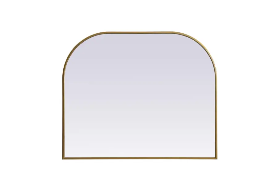 Blaire Brass Mirror - 36" x 30" - Image 1