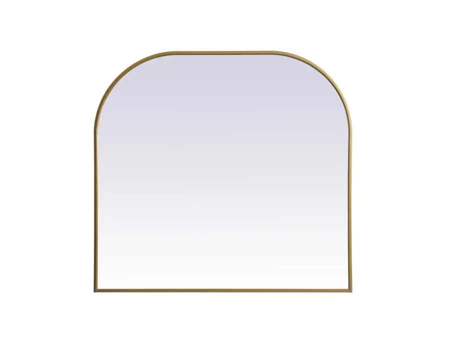Blaire Brass Mirror - 36" x 34" - Image 1