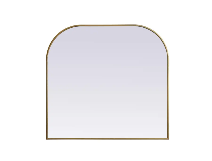 Blaire Brass Mirror - 40" x 38" - Image 1