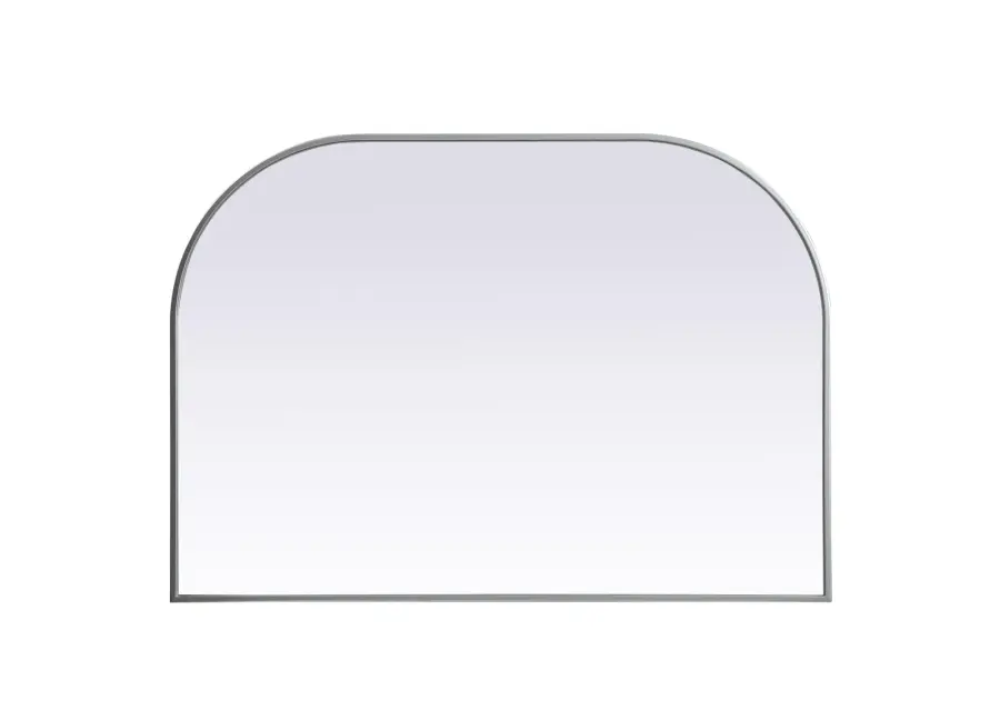 Blaire 42" x 30" Arched Mirror in Silver - Image 1