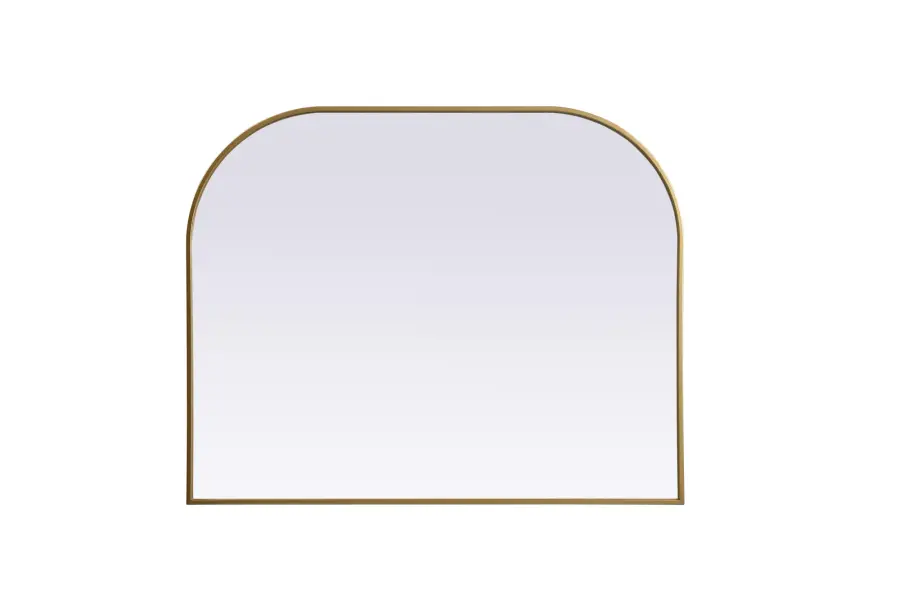 Blaire Arched Mirror in Brass - Image 1