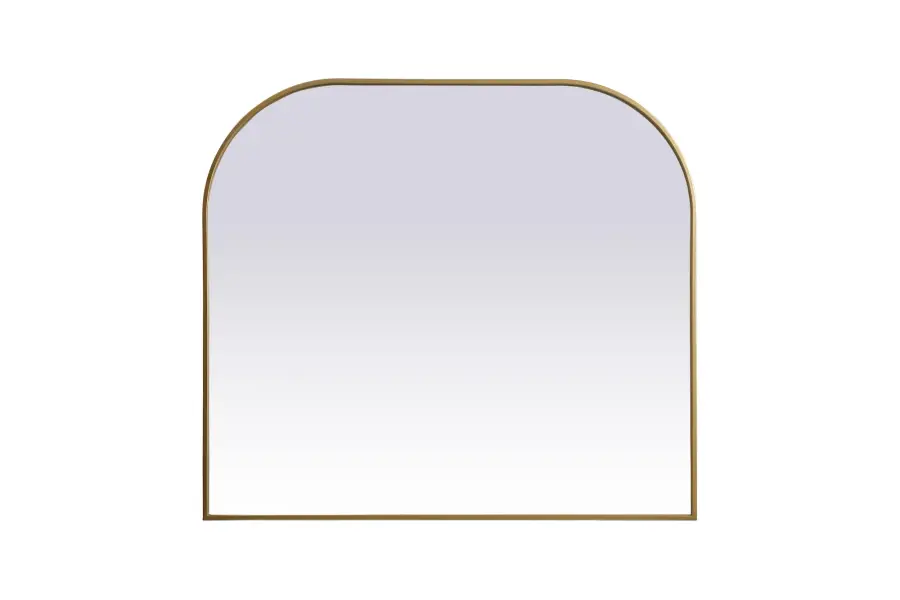Blaire Brass Mirror - 42" x 38" - Image 1