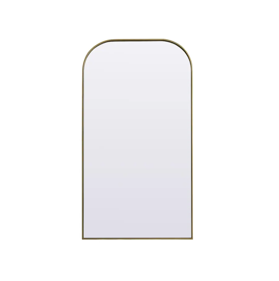 Blaire Full Length Arched Mirror in Brass - Image 1