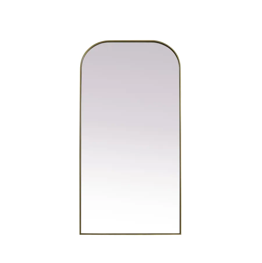 Blaire Full Length Arched Mirror in Brass - Image 1