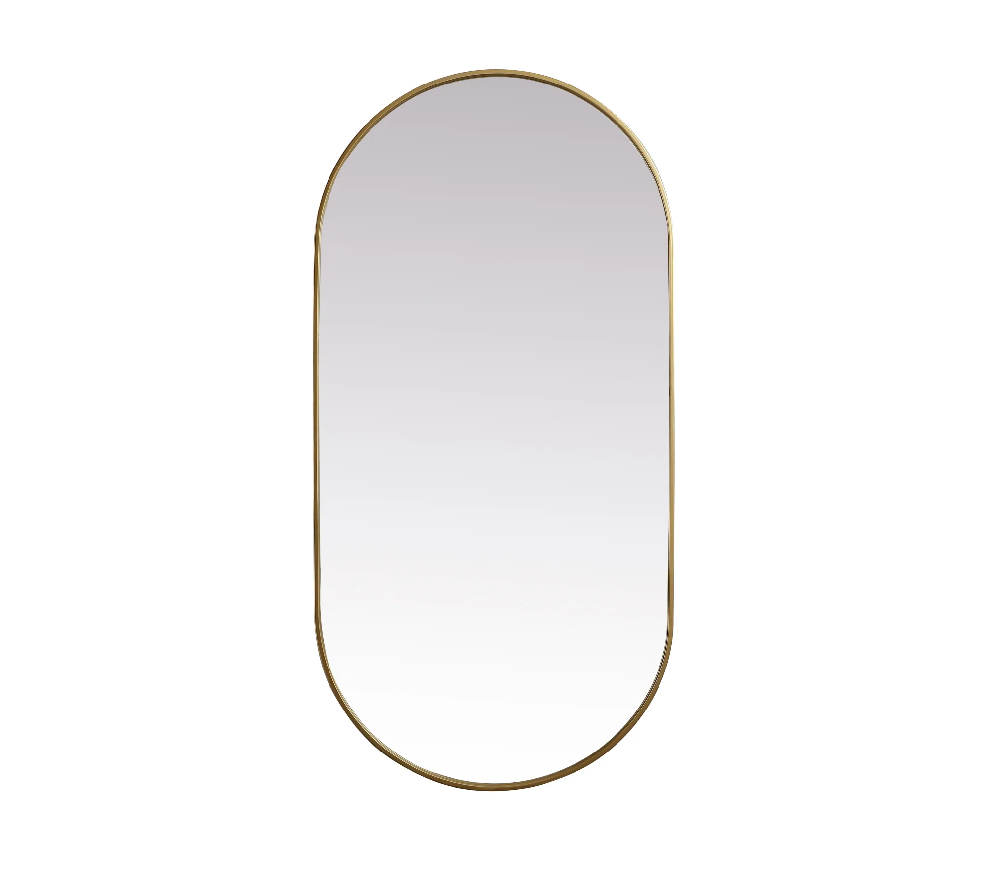 Asha Mirror in Brass