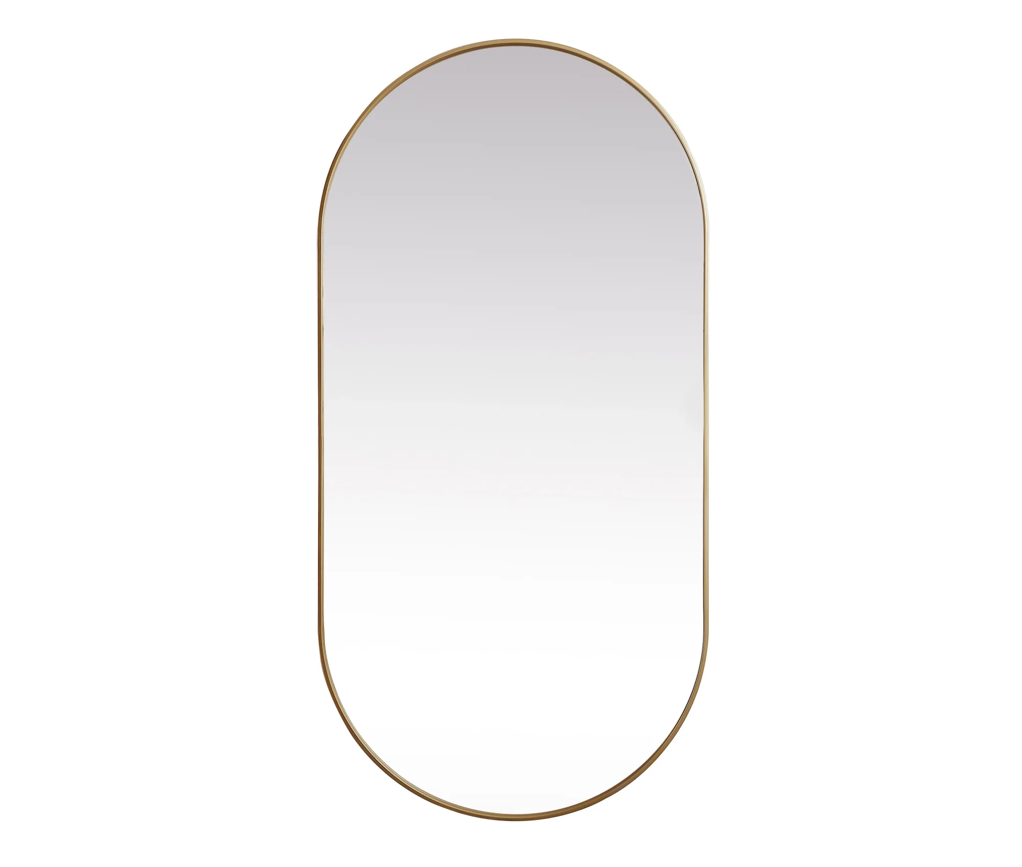Asha Mirror in Brass