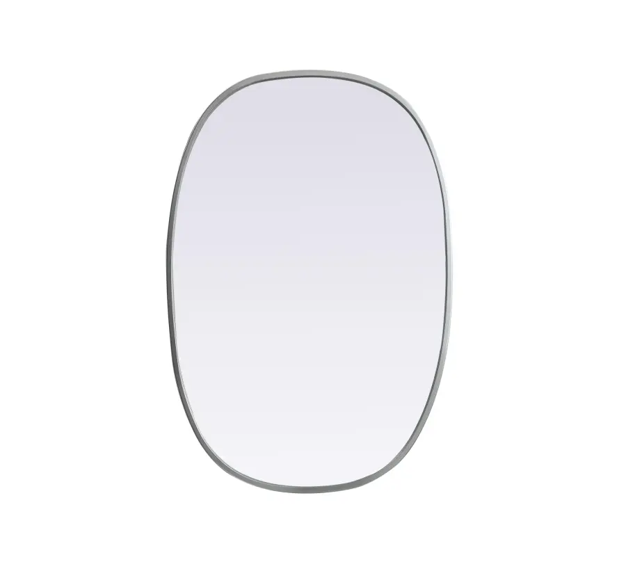 Brynn Rounded Corner Mirror in Silver - Image 1