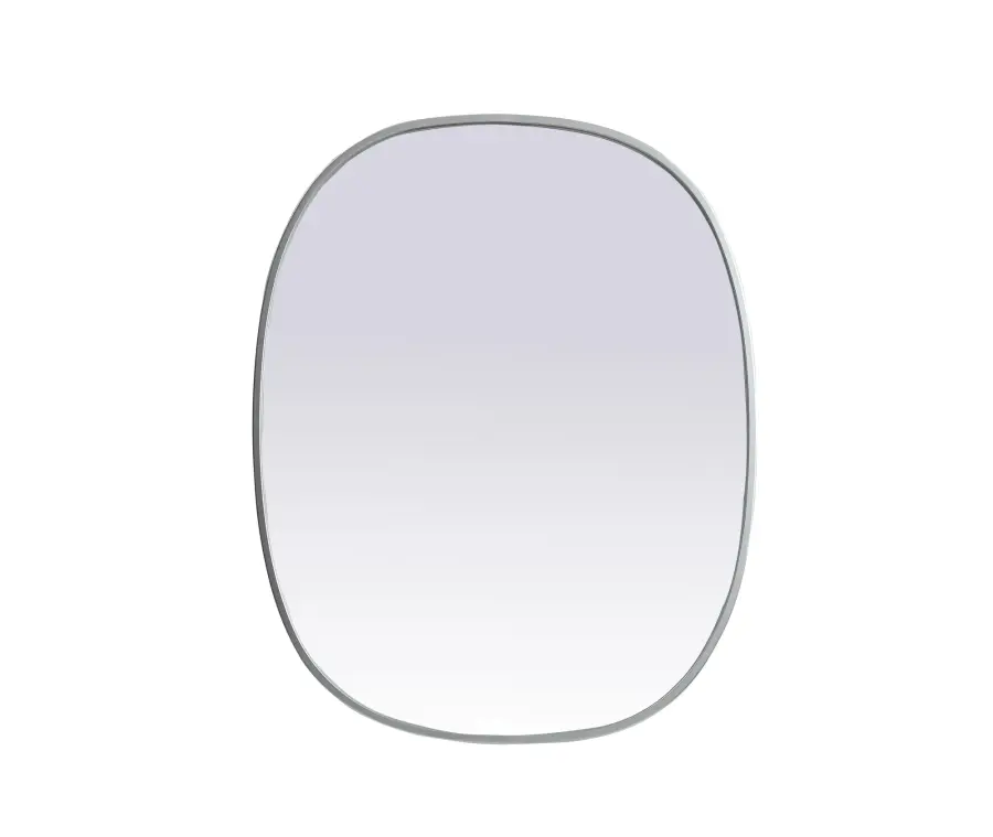 Brynn 24" x 30" Rounded Corner Mirror in Silver - Image 1