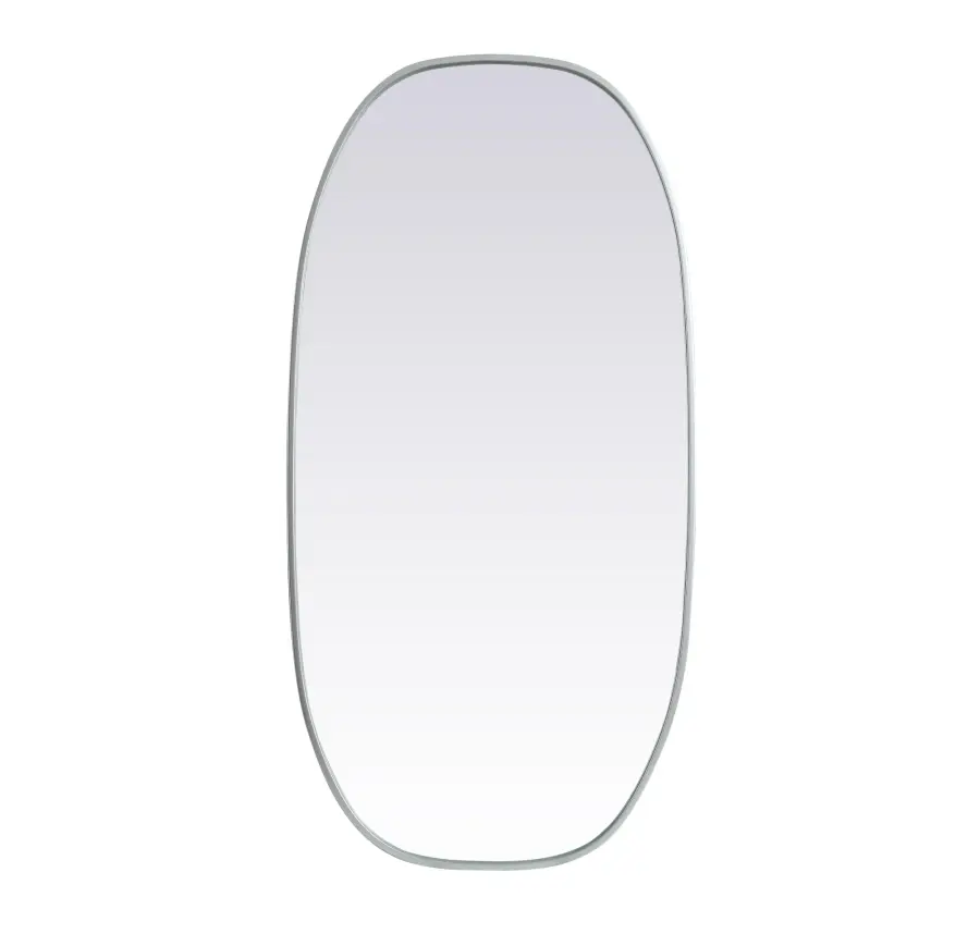 Brynn 24" x 48" Rounded Corner Mirror in Silver - Image 1