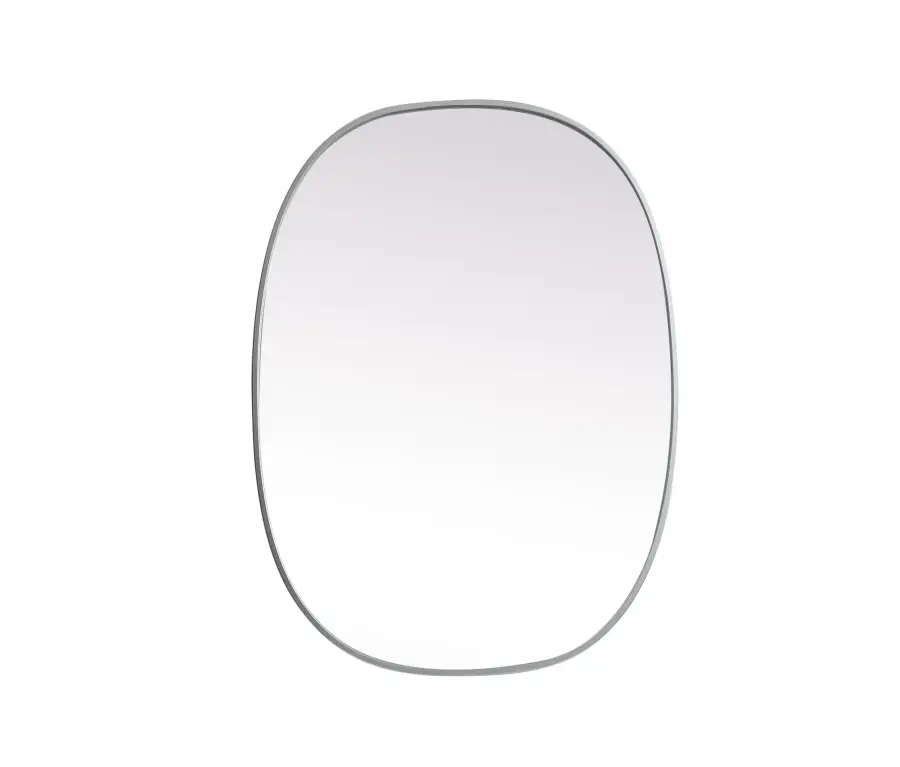 Brynn 27" x 36" Rounded Corner Mirror in Silver - Image 1
