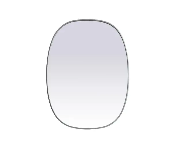 Crafted of metal, this mirror strikes a rounded corner silhouette. Instantly open up any space in your home with this minimalist wall-mounted mirror. Its slender, clean-lined frame sports a classic finish, while the glass mirror within features a flat, for a brilliant reflection, letting the light bounce off to expand your space. Designed in an oblong shape, this metal-frame mirror showcases in the three available satin finishes in black, brass, or silver. Mount this work of art in any room of your choice for added visual impact. Collection: Brynn Finish: Silver Width: 30.00" Height: 40.00" Length: 40.00" Weight: 19.00 lb Material: iron and MDF Country of Origin: China Manufacturer Warranty: 1 year limited